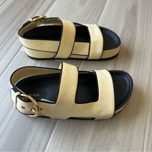 NEOUS Leather Strap Sandals